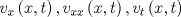 TEX: \[{v_x}\left( {x,t} \right),{v_{xx}}\left( {x,t} \right),{v_t}\left( {x,t} \right)\]