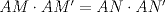 TEX: $AM\cdot AM'=AN\cdot AN'$