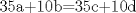 TEX: 35a+10b=35c+10d