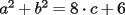 TEX: $a^2+b^2=8\cdot c+6$