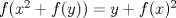 TEX: $f(x^2+f(y))=y+f(x)^2$