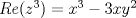 TEX: $Re(z^{3})=x^{3}-3xy^{2}$