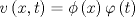 TEX: \[v\left( {x,t} \right) = \phi \left( x \right)\varphi \left( t \right)\]