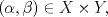 TEX: $(\alpha,\beta)\in X\times Y,$