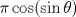 TEX: \[<br />\pi \cos (\sin \theta )<br />\]<br />