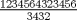 TEX: $\frac{1234564323456}{3432}$