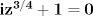 TEX: $\mathbf{ iz^{3/4}+1=0}$