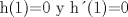 TEX: <br />h(1)=0  y  h(1)=0<br />