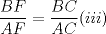 TEX: $\ \dfrac{BF}{AF}= \dfrac{BC}{AC} (iii) $