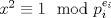 TEX: $x^2\equiv 1 \mod{p_i^{e_i}}$