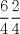 TEX: <br />\[<br />\frac{6}<br />{4}\frac{2}<br />{4}<br />\]