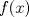 TEX: $f(x)$