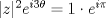 TEX: $|z|^2e^{i3\theta}=1\cdot{e^{i\pi}}$