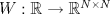 TEX: $W: \mathbb{R} \to \mathbb{R} ^{N \times N}$