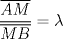 TEX: $$\dfrac{\overline{AM}}{\overline{MB}}=\lambda$$