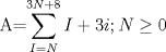 TEX: A=$\displaystyle \sum_{I=N}^{3N+8} I + 3i ;N\ge0$ \\\\\\