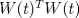 TEX: $W(t)^TW(t)$