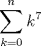 TEX: $$\sum_{k=0}^n{k^7}$$