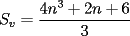 TEX: $$S_v = \frac{4n^3+2n+6}{3}$$