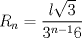 TEX: $R_n=\dfrac{l\sqrt{3}}{3^{n-1}6}$