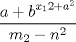 TEX: $\dfrac{{a+b}^{x_{12}+a^2}}{m_2-n^2}$