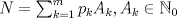 TEX:  $N=\sum_{k=1}^m p_k A_k, A_k\in \mathbb{N}_0$