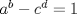 TEX: $a^b-c^d=1$