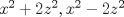 TEX: $x^2+2z^2, x^2-2z^2$