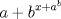 TEX: ${a+b}^{x+a^b}$