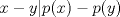 TEX: $x-y|p(x)-p(y)$