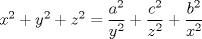 TEX: $x^2 + y^2 + z^2 = \dfrac{a^2}{y^2} + \dfrac{c^2}{z^2} + \dfrac{b^2}{x^2}$