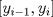 TEX: \[<br />\left[ {y_{i - 1} ,y_i } \right]<br />\]<br />