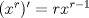 TEX: $(x^r)'=rx^{r-1}$