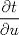 TEX: $\displaystyle \frac{\partial t}{\partial u}$