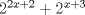 TEX: $2^{2x+2} + 2^{x+3}$