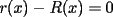 TEX: $r(x)-R(x)=0$