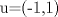 TEX: u=(-1,1)