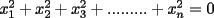 TEX: $x_1^2+x_2^2+x_3^2+.........+x_n^2 = 0$