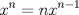 TEX: \[<br />x^n  = nx^{n - 1} <br />\]