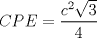 TEX: $CPE=\dfrac{c^{2}\sqrt{3}}{4}$