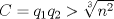 TEX: $C=q_1q_2 > \sqrt[3]{n^2}$