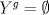 TEX:  $Y^g= \emptyset$  