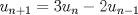 TEX: $u_{n+1}= 3u_n - 2u_{n-1}$