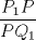 TEX: $\dfrac{P_1P}{PQ_1}$