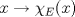 TEX: $x\to \chi_{E}(x)$