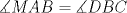 TEX: $\measuredangle MAB=\measuredangle DBC$