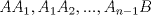 TEX: $AA_1, A_1A_2, ..., A_{n-1}B$
