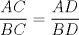 TEX: \[<br />\frac{{AC}}<br />{{BC}} = \frac{{AD}}<br />{{BD}}<br />\]<br />