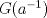 TEX: $G(a^{-1})$