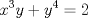 TEX: \[<br />x^3 y + y^4  = 2<br />\]